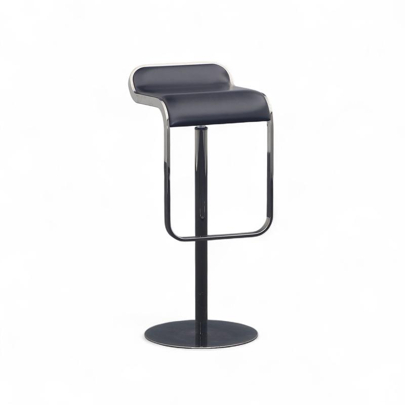 Bar stool Lapalma, Black/Chrome-plated, without armrests, Normal used, Counter stool - Practical & comfortable