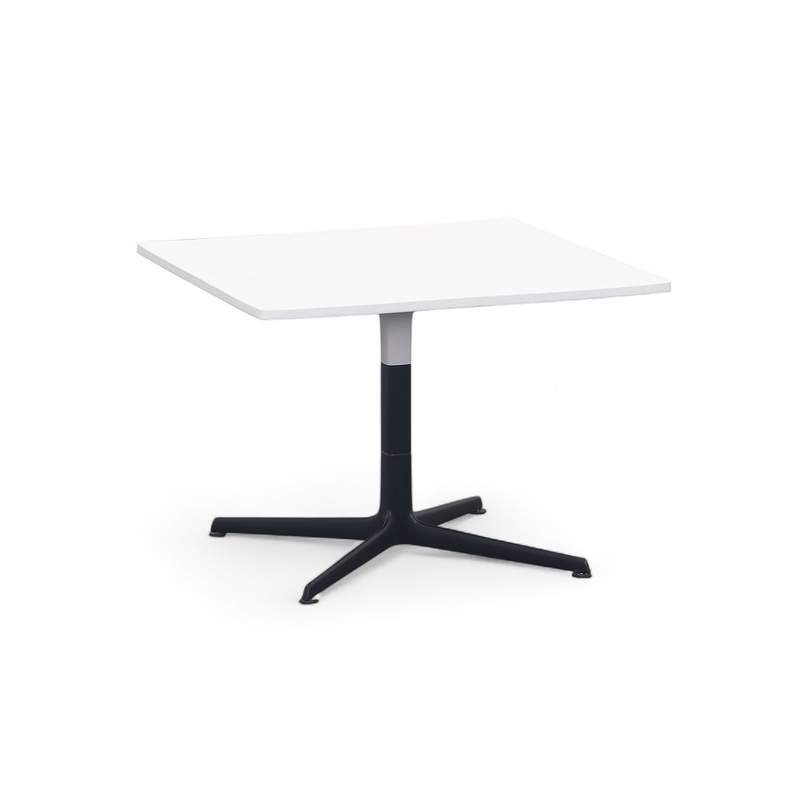 Arper Ginger coffee table, White/Black, 70.0 x 50.0 x 70.0 cm, Square, Normal used - Perfect for sofa and lounge