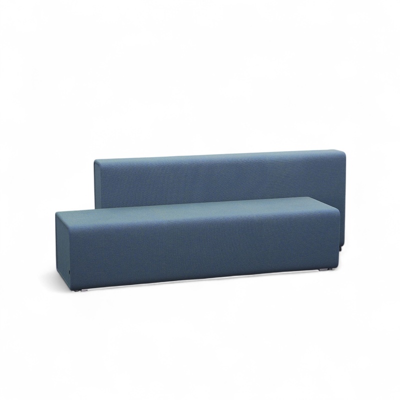 4-seater Bene Parcs Causeway lounge sofa, Blue, 215.0 x 74.0 x 80.0 cm, Good, Elegance & comfort - ideal for relaxing hours
