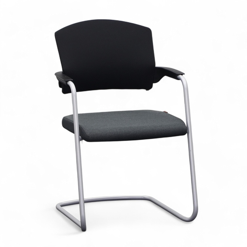 Cantilever Sitag EL100, Anthracite, with fixed armrests, Cantilever frame, Good - Perfect for visitors and guests