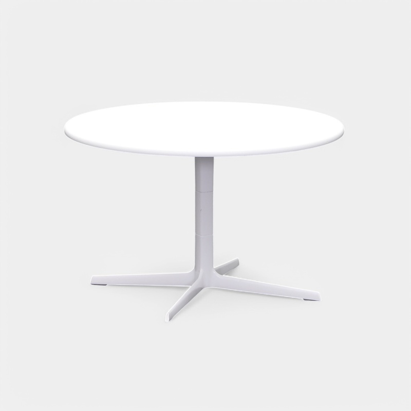 Arper Fred coffee table, White/White, 80.0 x 50.0 x 80.0 cm, Round, Normal used - Perfect for sofa and lounge