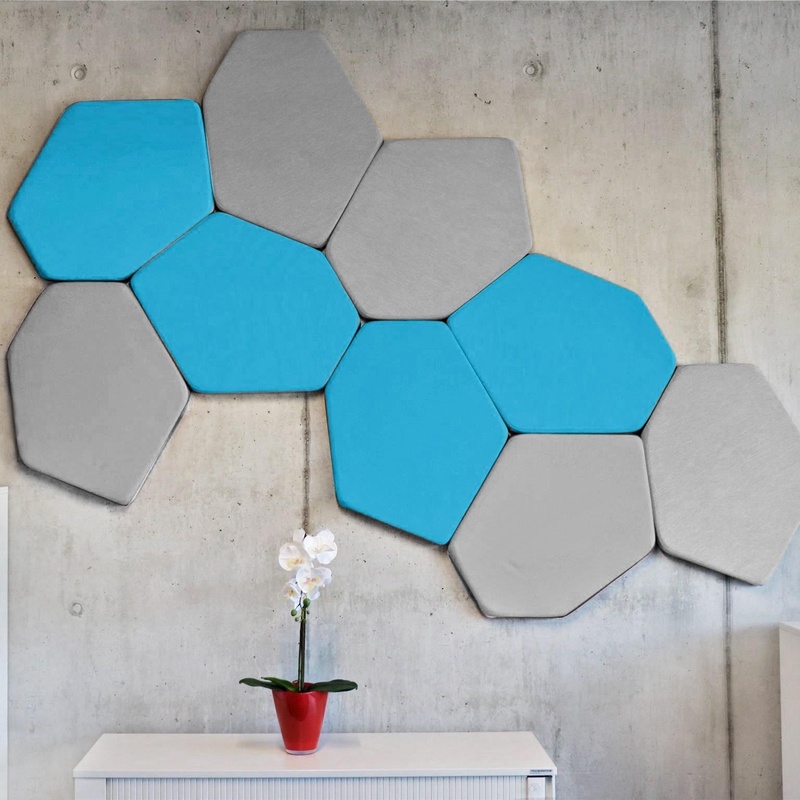 Acoustic elements Mdd Bazalto, Light blue, 65.0 x 3.9000000000000004 cm, New