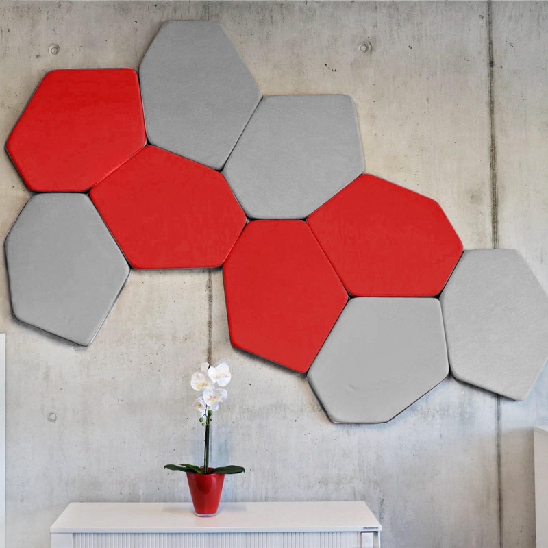 Acoustic elements Mdd Bazalto, Red, 65.0 x 6.5 cm, New