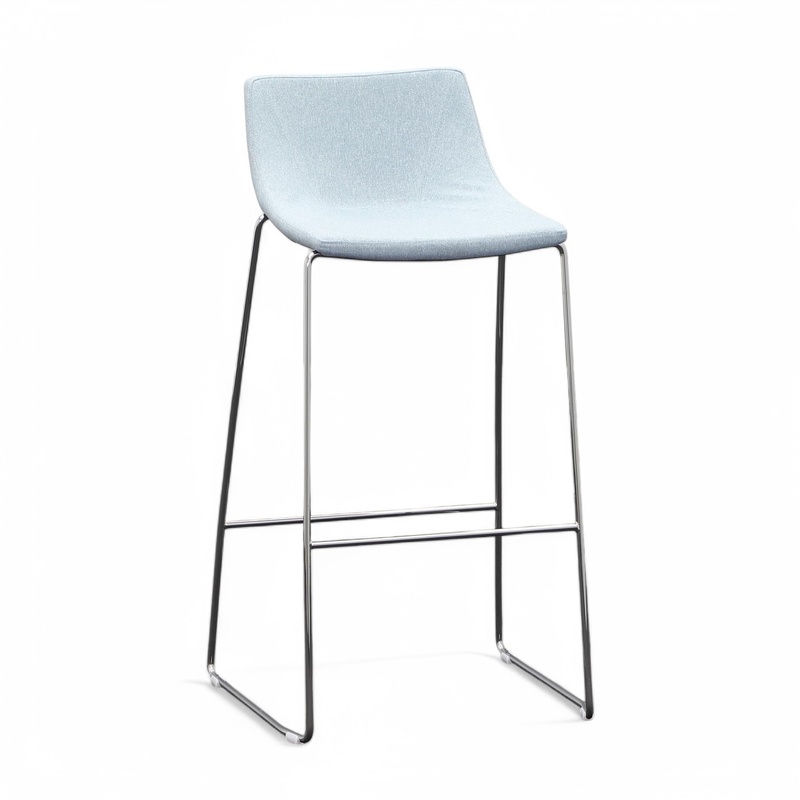 Bar stool Milani Ellipse, Blue, without armrests, New, Counter stool - Practical & comfortable