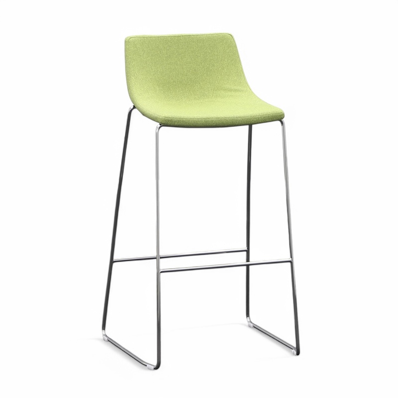 Bar stool Milani Ellipse, Green, without armrests, New, Counter stool - Practical & comfortable