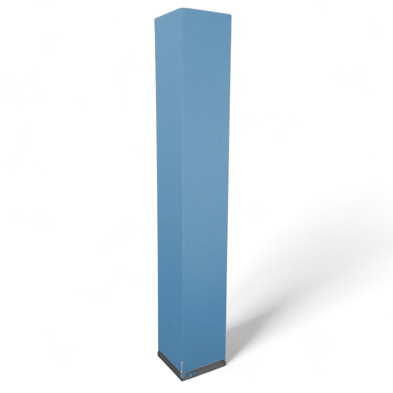 Acoustic pillar B11 Tower of silence, Light blue, 30.0 x 30.0 cm, New