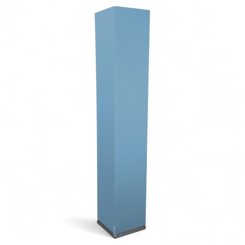 Acoustic pillar B11 Tower of silence, Light blue, 40.0 x 40.0 cm, New