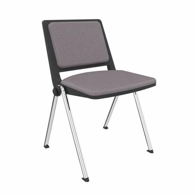 4-leg chairs LAS F01, Gray, without armrests, New - Perfect for office and reception
