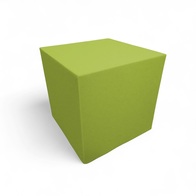 Acoustic cube B11 Cube up & Seat, Green, 40.0 x 40.0 cm, New