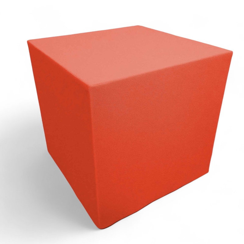 Acoustic cube B11 Cube up & Seat, Orange, 50.0 x 50.0 cm, New