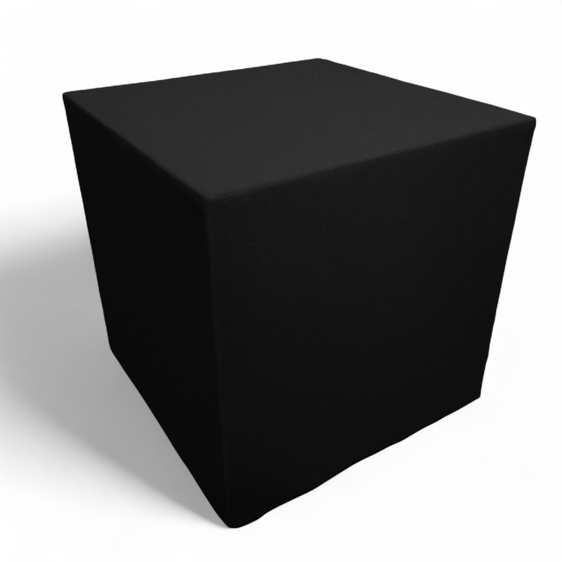 Acoustic cube B11 Cube up & Seat, Black, 50.0 x 50.0 cm, New