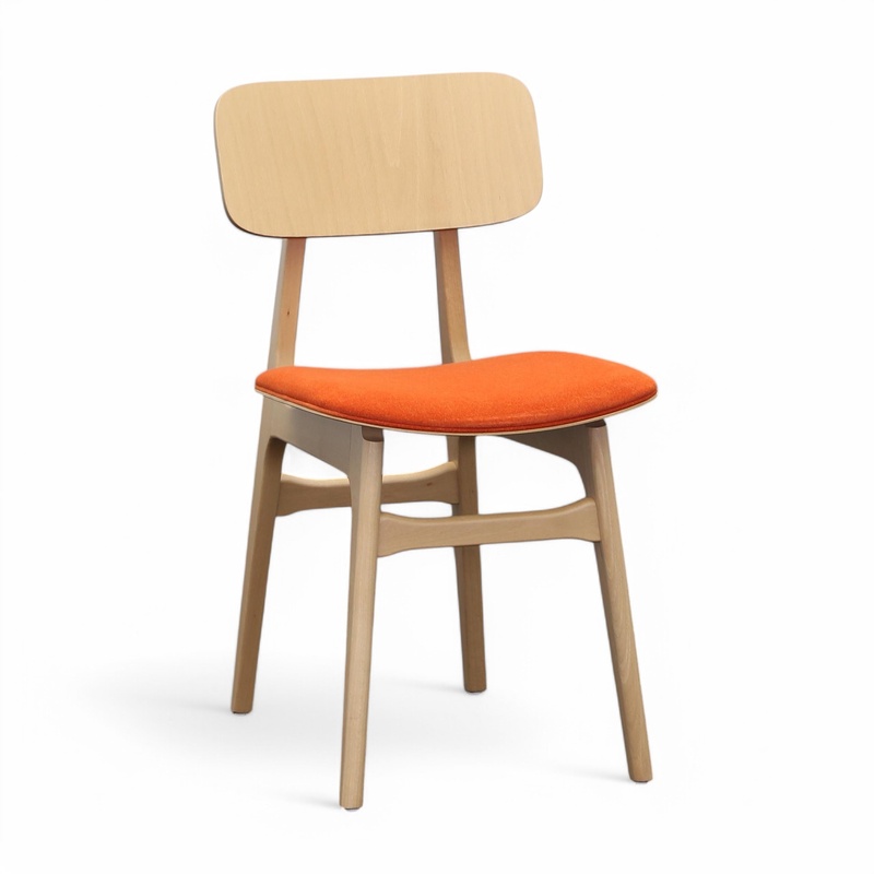4-legged chair Sedex We, Orange, without armrests, Very good - Perfect for office and reception