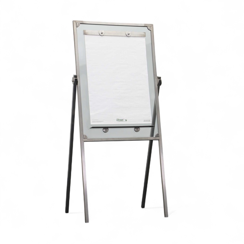 Chrome steel flipchart board