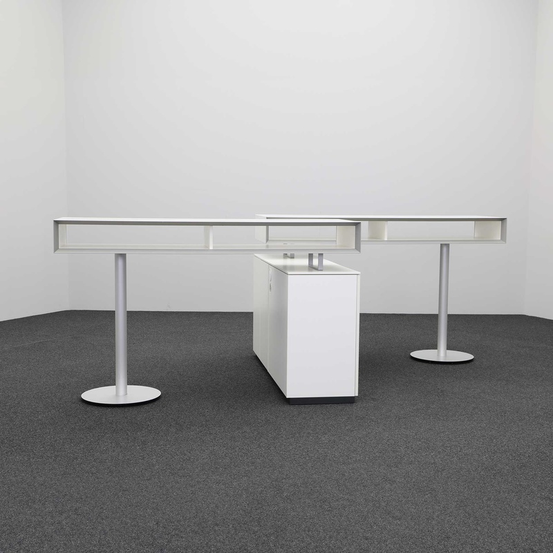 Bene meeting table, White/White, 312x160 cm, Rectangular, Normal used, Table - High quality & durable