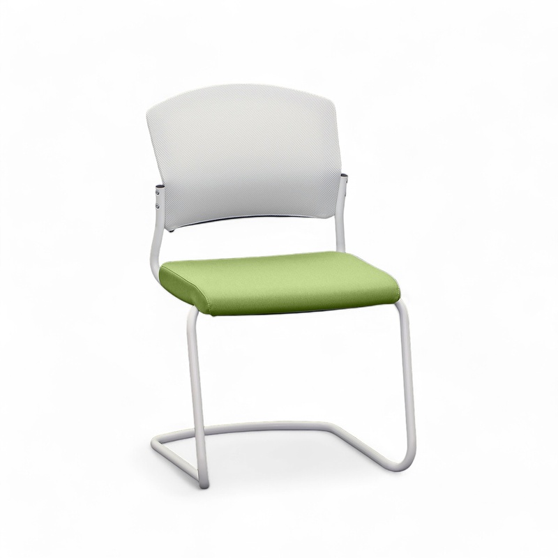 Cantilever Sitag EL100, Green, without armrests, Cantilever frame, New - Perfect for visitors and guests