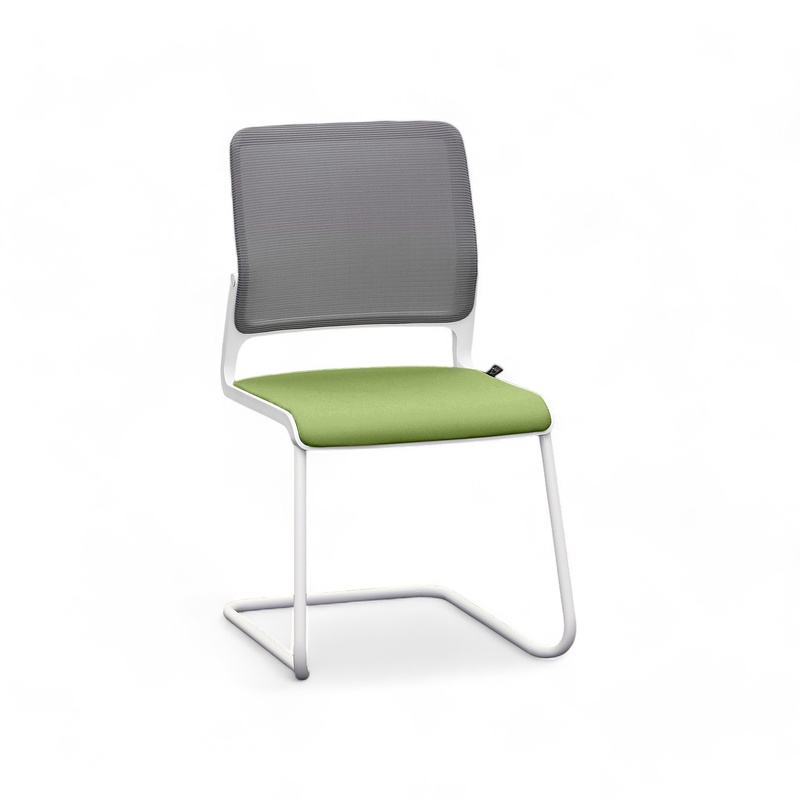 Cantilever Sitag SitagXilium, Green, without armrests, Cantilever frame, New - Perfect for visitors and guests