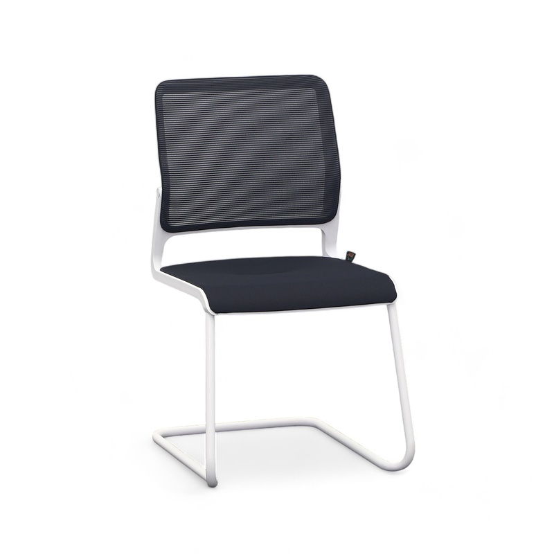 Cantilever Sitag SitagXilium, Black, without armrests, Cantilever frame, New - Perfect for visitors and guests