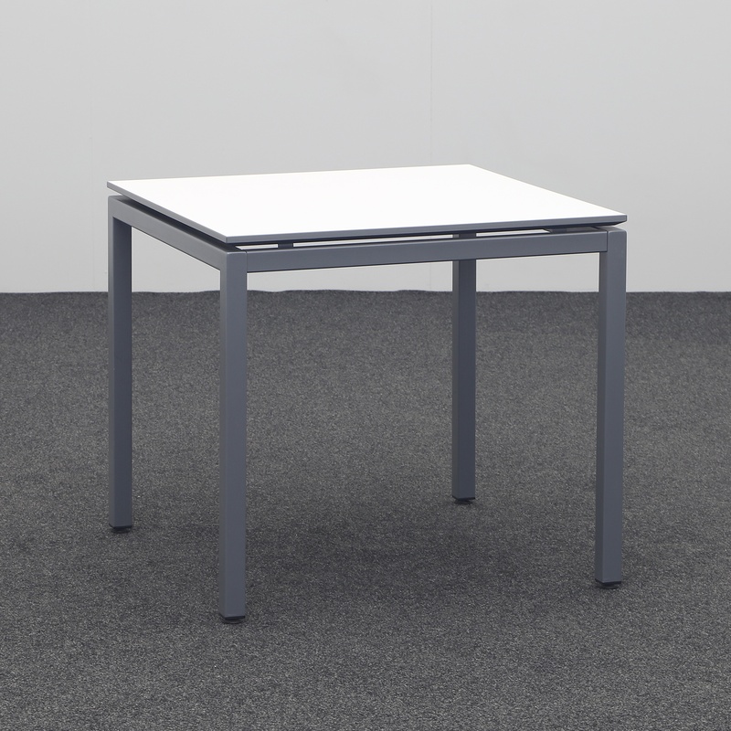 Conference table Lista LO Motion 160x160 cm, Light gray/Anthracite ...