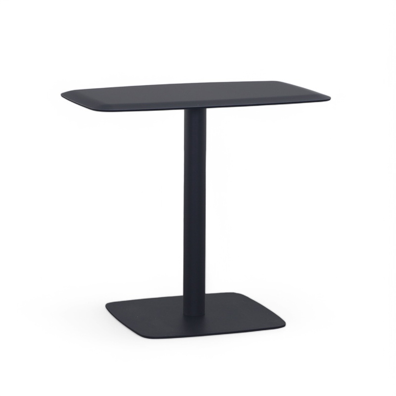 Bistro table Fungo LAS, Black/Black, 80.0 x 74.0 x 50.0 cm, Rectangular, Very good Table - perfect for café and bistro