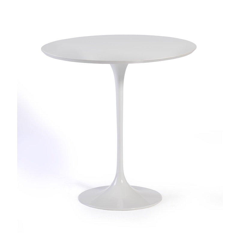 Coffee table Gaber Saturnino, White/White, 50.0 x 50.0 x 50.0 cm, Round, New - Perfect for sofa and lounge