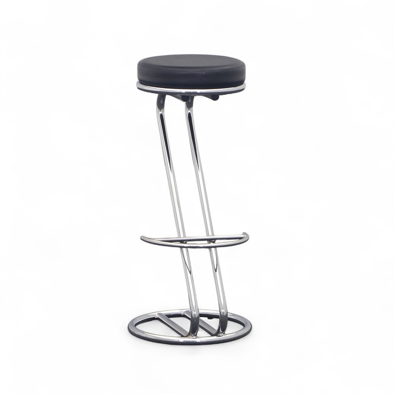 Bar stool Metalmobil Arredo, Black/Chrome-plated, without armrests, Normal used, Counter stool - Practical & comfortable
