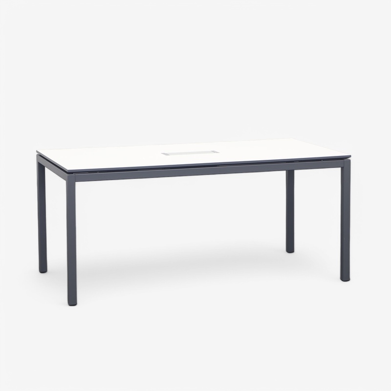 Conference table Lista LO Motion, White/Anthracite, 160x80 cm, Rectangular, Normal used, Table - High quality & durable