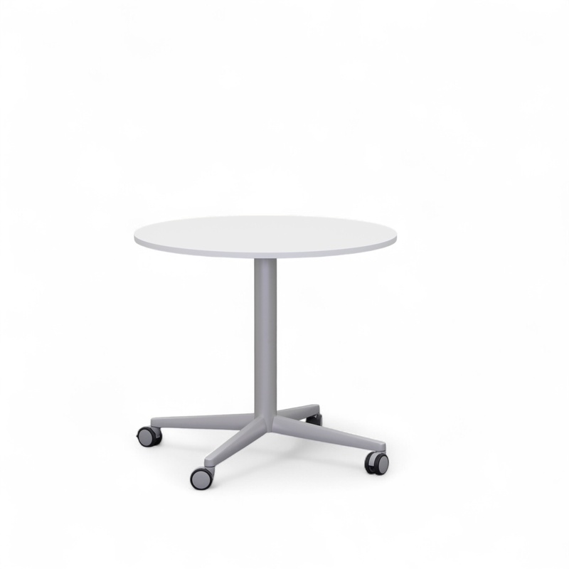 Table de réunion Tradingzone Smartline, Gris clair/Gris argenté, 80x80 cm, Autour, Nouveau, Table - Pour les réunions professionnelles