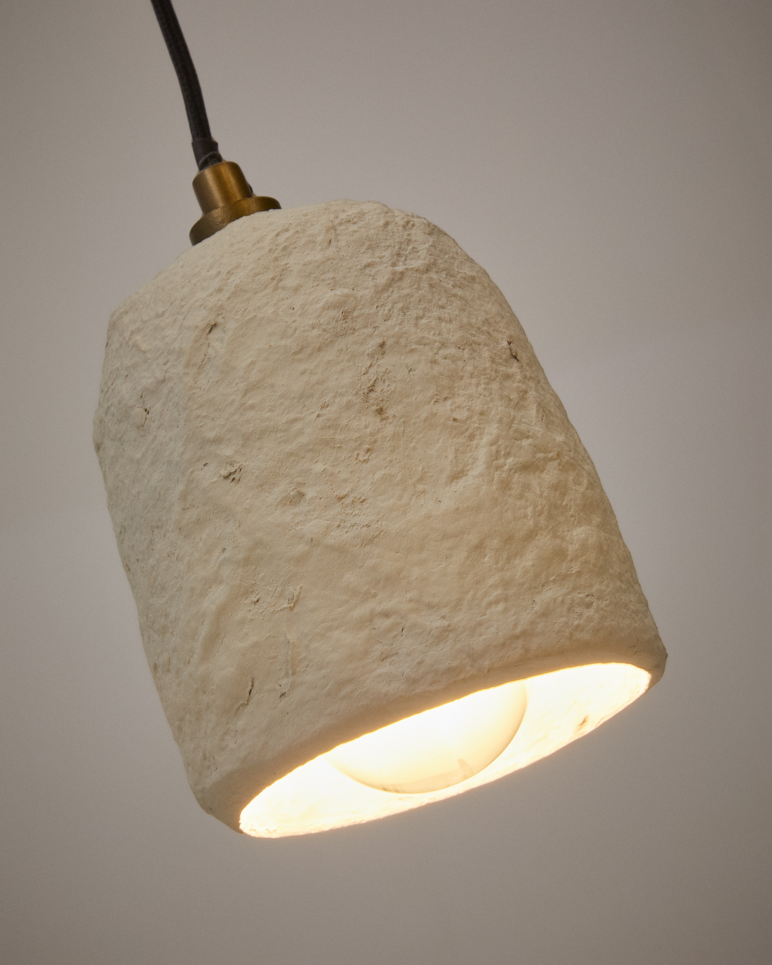 Ullaro white papier-mâché ceiling lamp Ø 11,5 cm