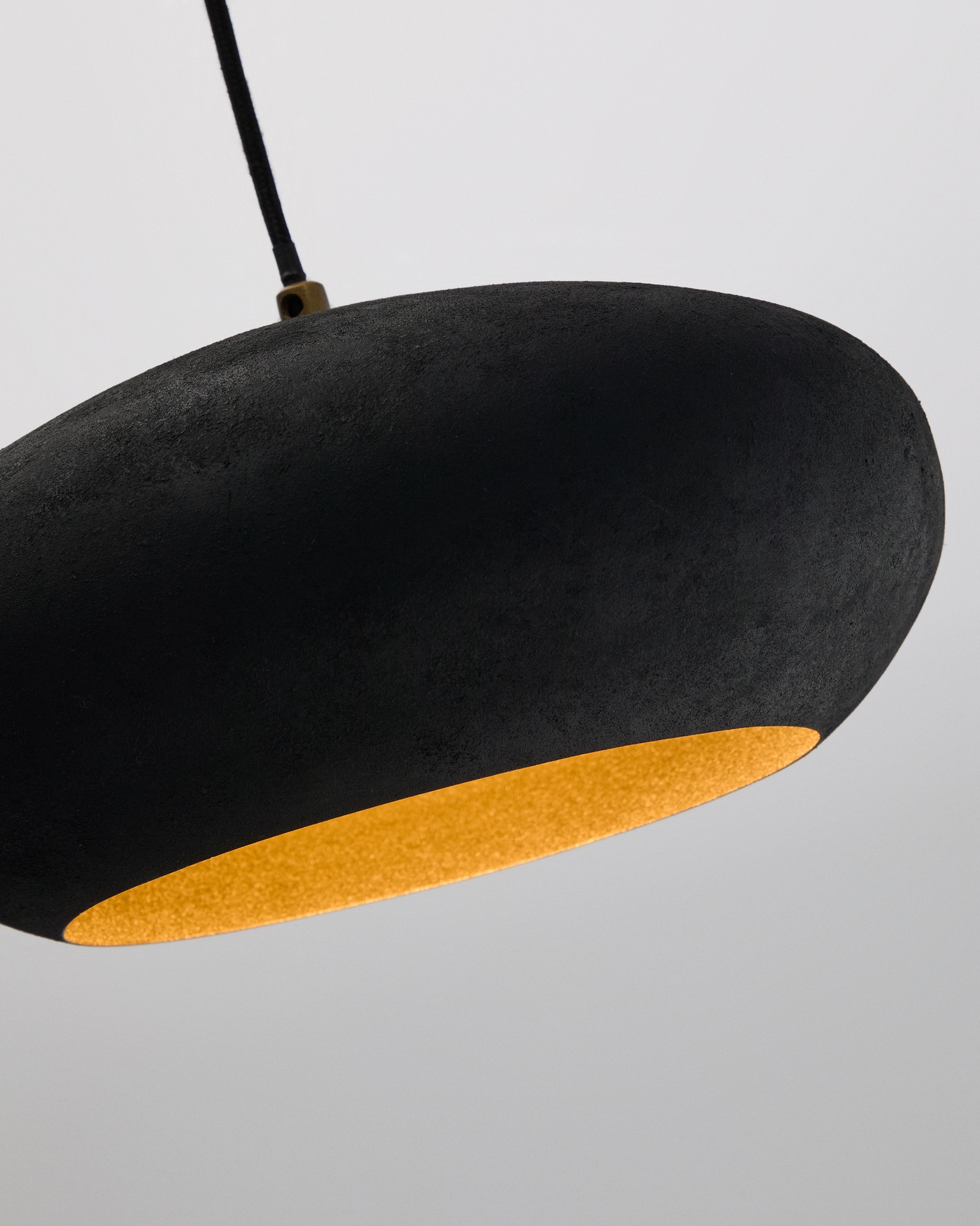 Inda metal ceiling lamp in a black finish, Ø 30 cm