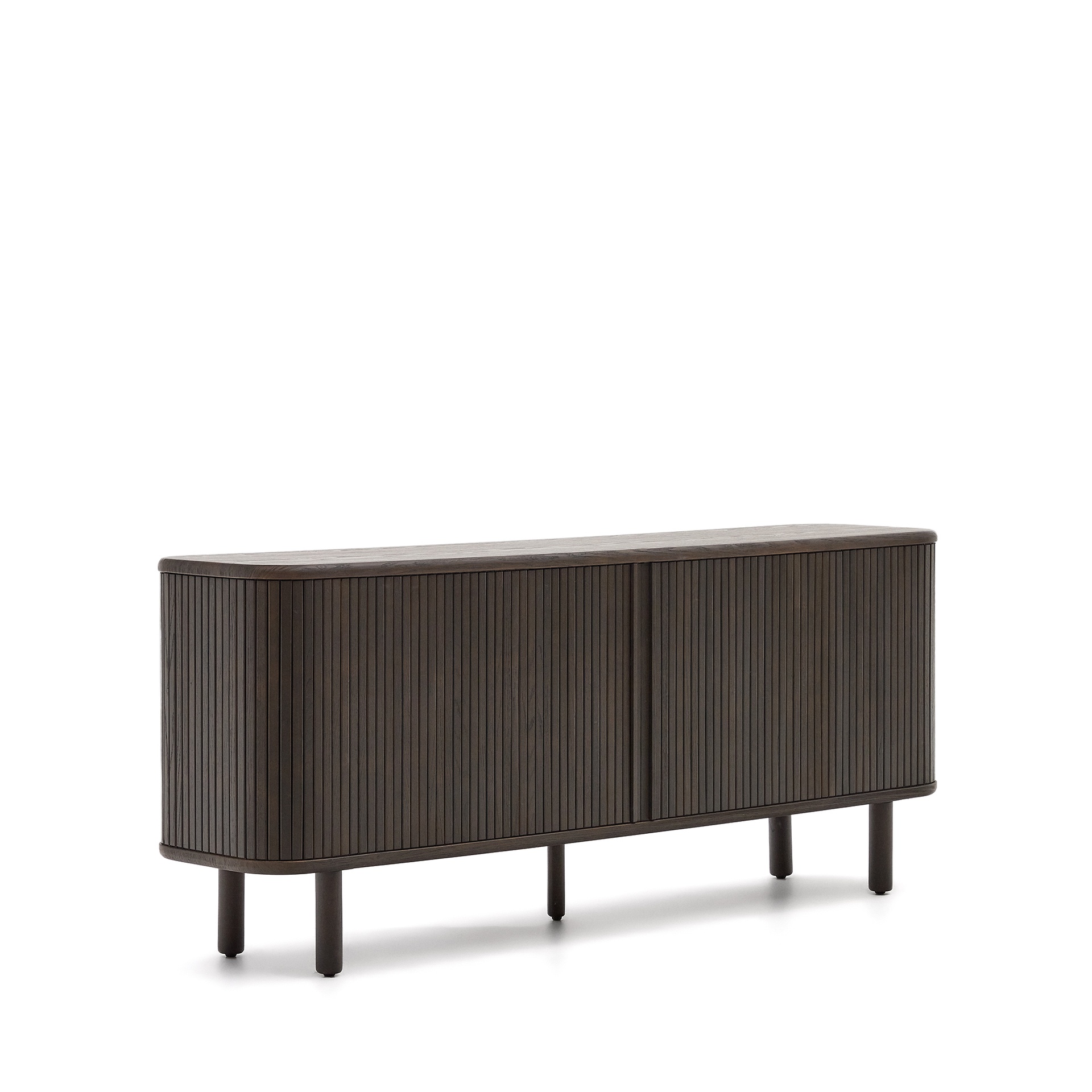 Mailen 2 door sideboard in ash veneer with a dark finish 180 x 75 cm