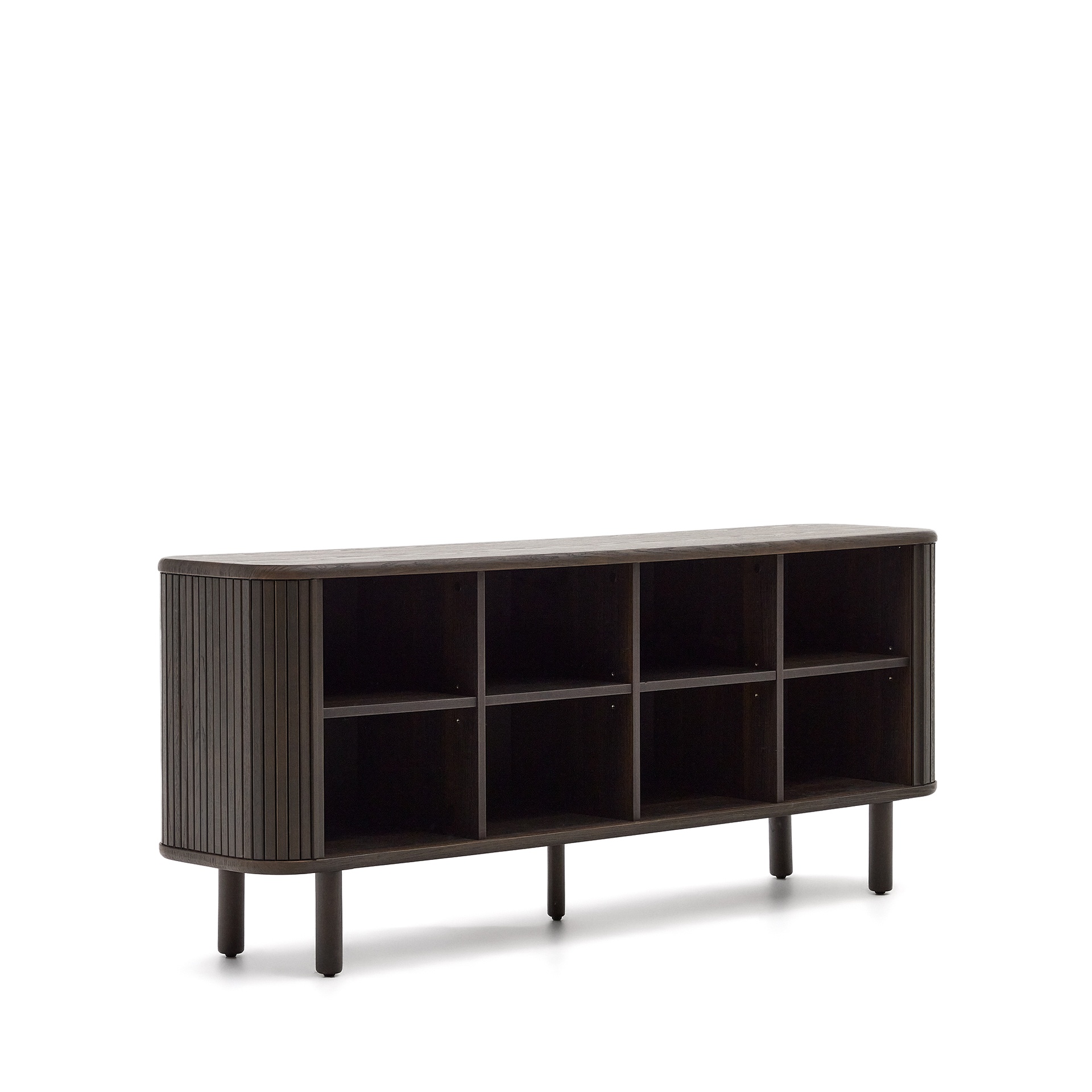 Mailen 2 door sideboard in ash veneer with a dark finish 180 x 75 cm