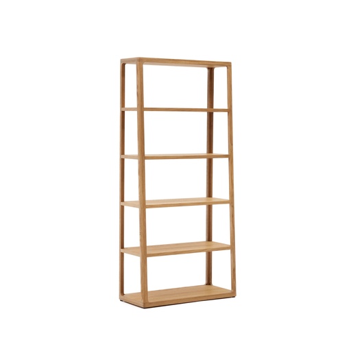 Maymai shelf with solid oak structure 90 x 193 cm