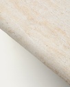 Drasi coffee table in cement with travertine-effect finish 140 x 70cm