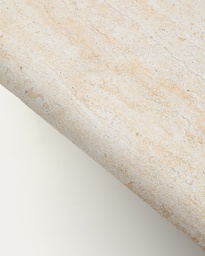 Drasi coffee table in cement with travertine-effect finish 140 x 70cm