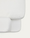 Gala 4 seater sofa with right side chaise longue in white, 300 cm