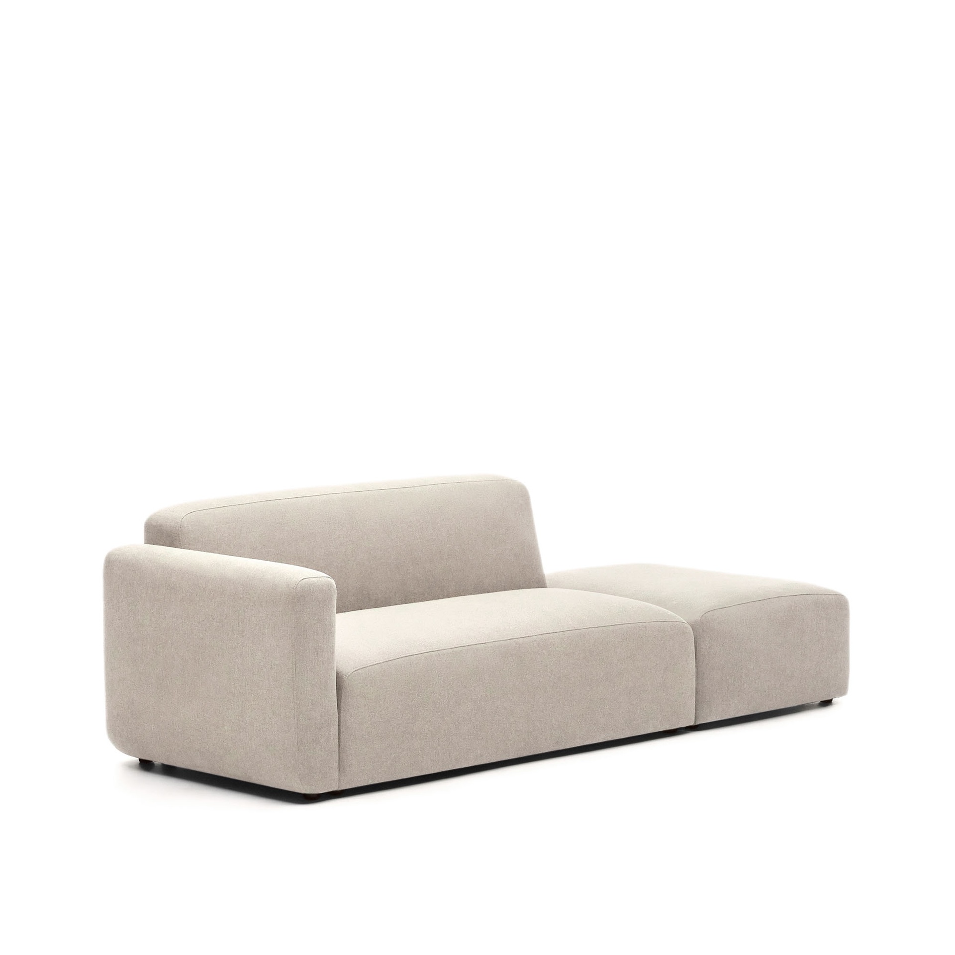 Neom 2 seater modular sofa with back module in beige, 244 cm FSC Mix Credit