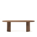 Nealy table with a walnut veneer in a dark finish, 240 x 100 cm