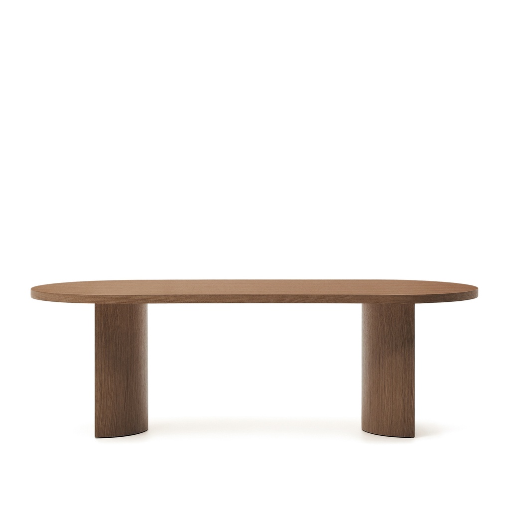 Nealy table with a walnut veneer in a dark finish, 240 x 100 cm