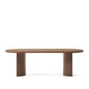 Nealy table with a walnut veneer in a dark finish, 240 x 100 cm