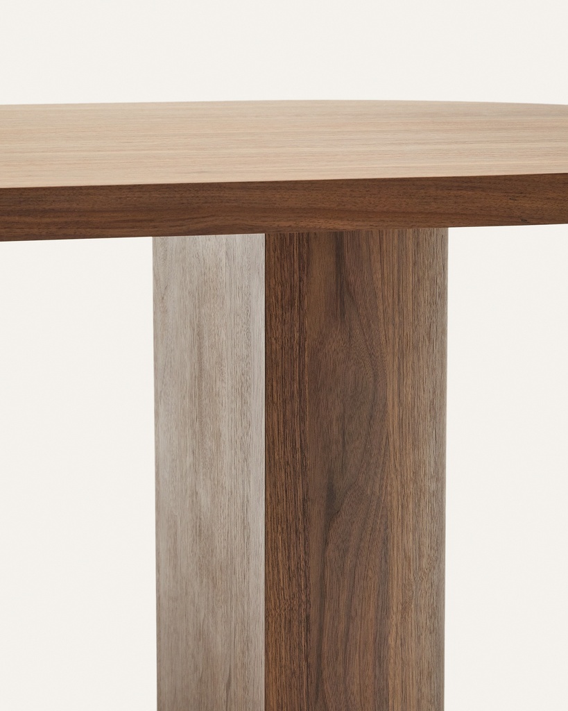 Nealy table with a walnut veneer in a dark finish, 240 x 100 cm