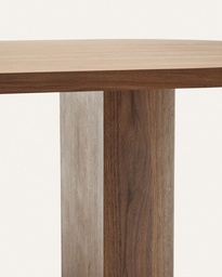 Nealy table with a walnut veneer in a dark finish, 240 x 100 cm
