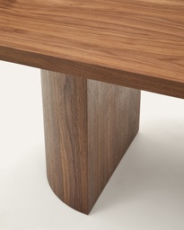 Nealy table with a walnut veneer in a dark finish, 240 x 100 cm
