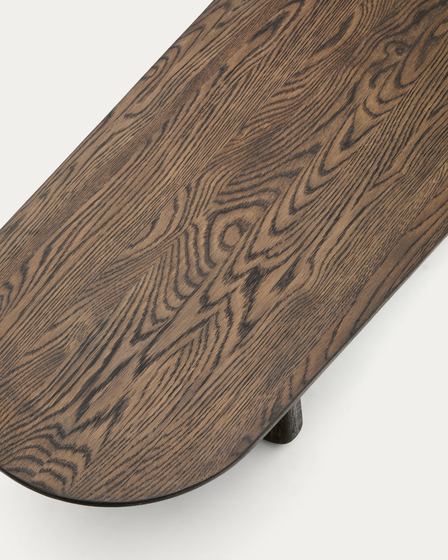 Pirita coffee table made from solid oak wood in a dark finish, 146 x 56.5 cm FSC 100%