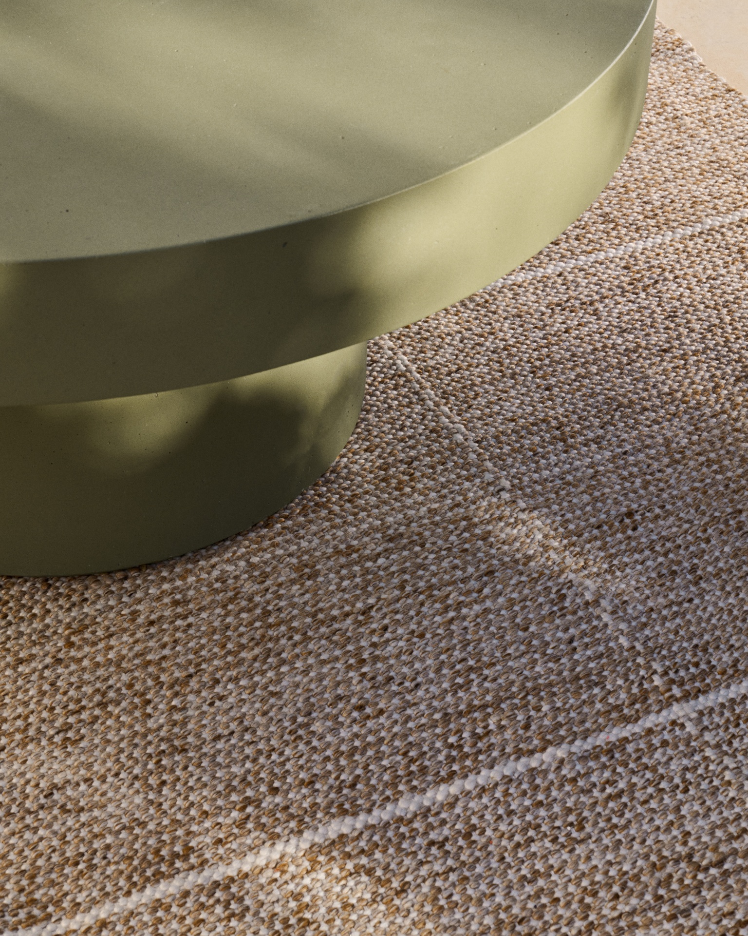 Aiguablava green cement coffee table Ø66cm