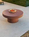 Aiguablava terracotta cement coffee table Ø66cm