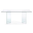 Burano glass table, 200 x 90 cm