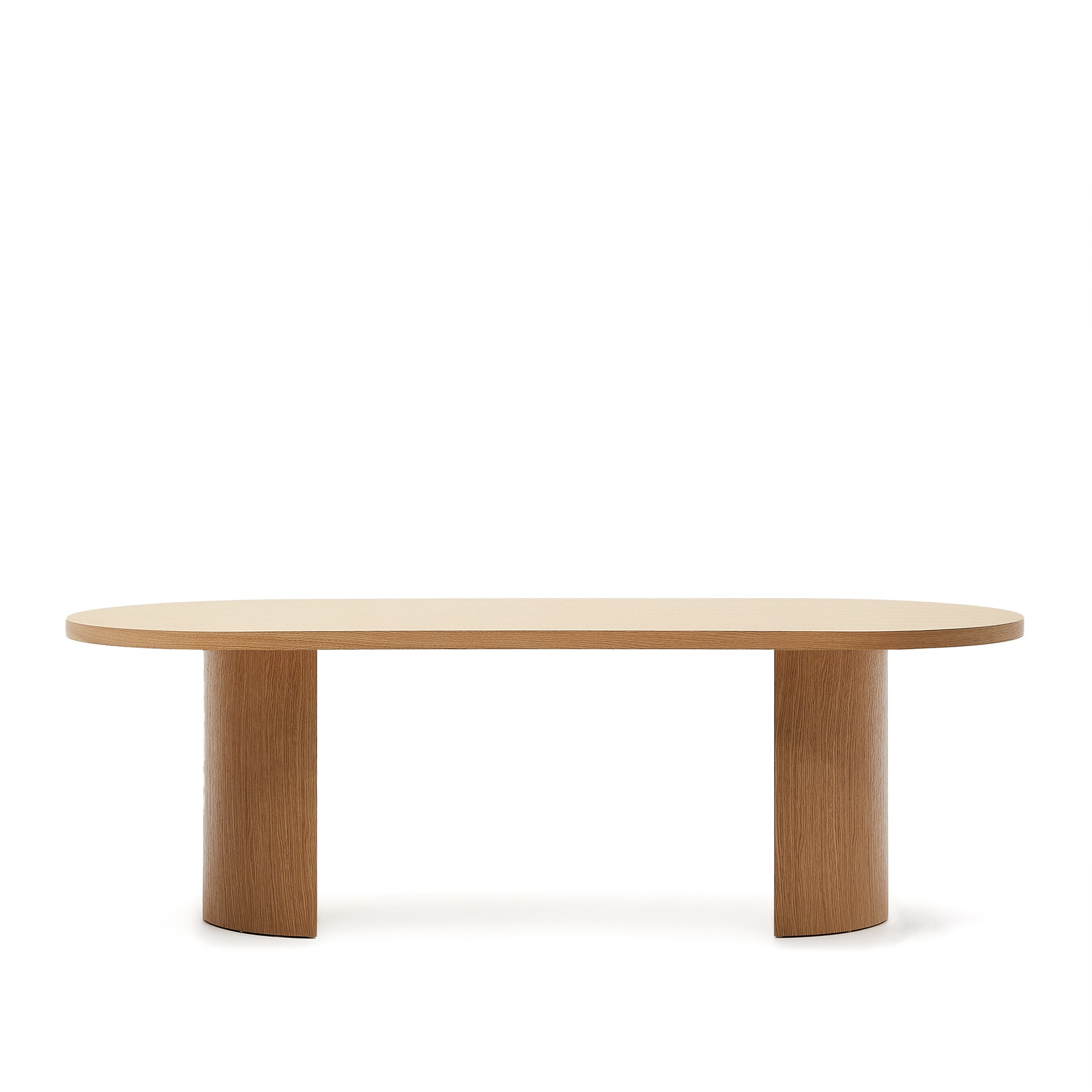 Nealy table with an oak veneer in a natural finish, 240 x 100 cm