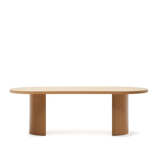 Nealy table with an oak veneer in a natural finish, 240 x 100 cm