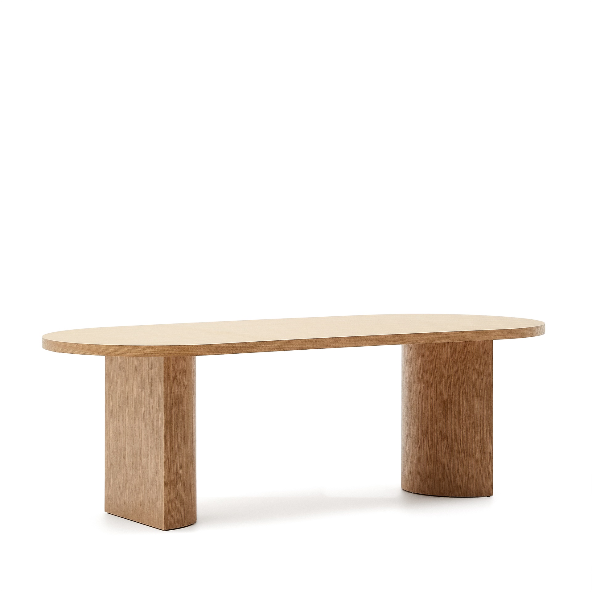 Nealy table with an oak veneer in a natural finish, 240 x 100 cm