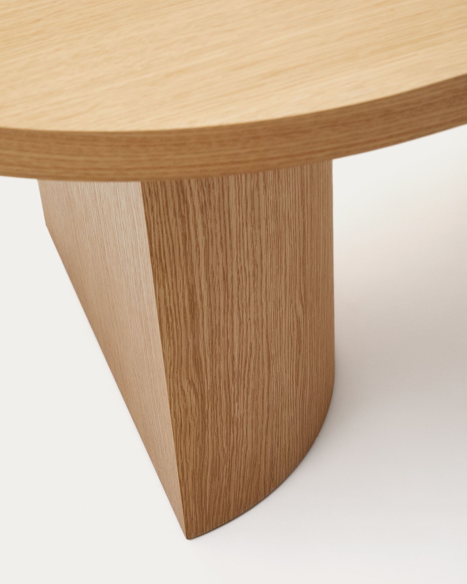 Nealy table with an oak veneer in a natural finish, 240 x 100 cm